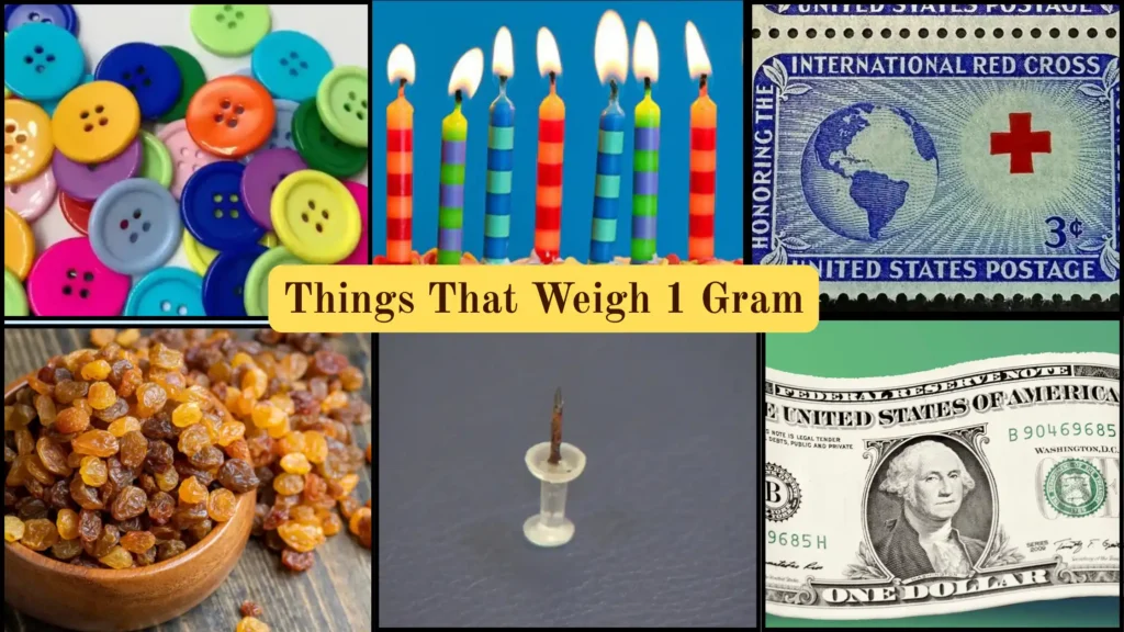 Things That Weigh 1 Gram