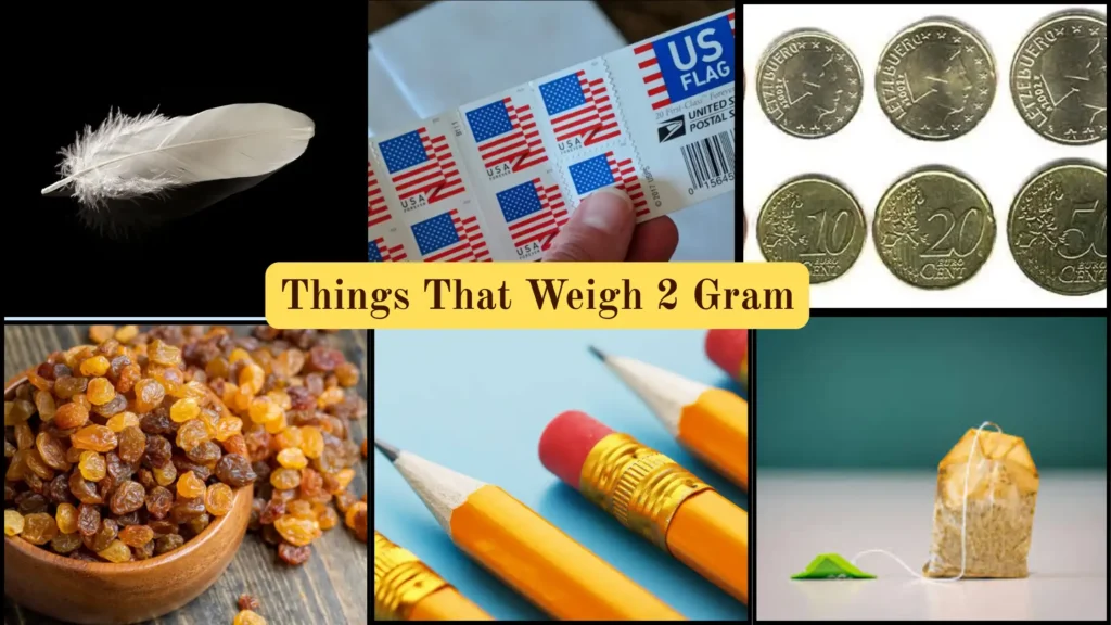 Things That Weigh 2 Grams
