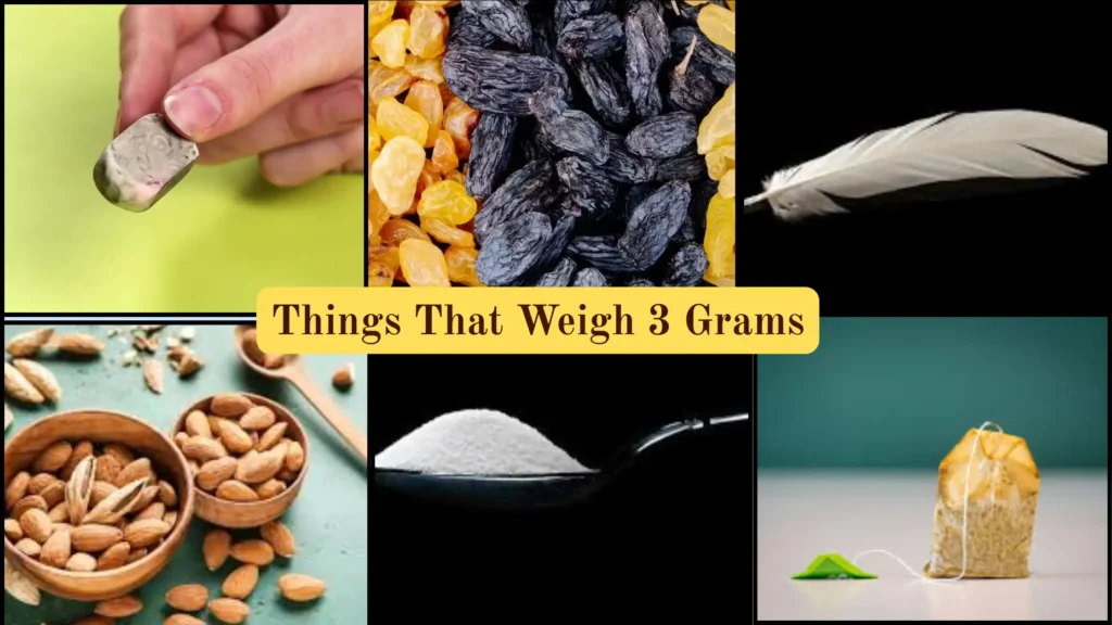 Things That Weigh 3 Grams